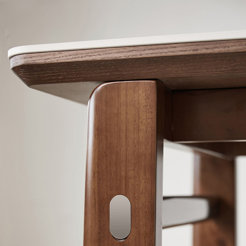 Modern Minimalist Solid wood table, 29.5"H x 55.1"L x 29.5"W