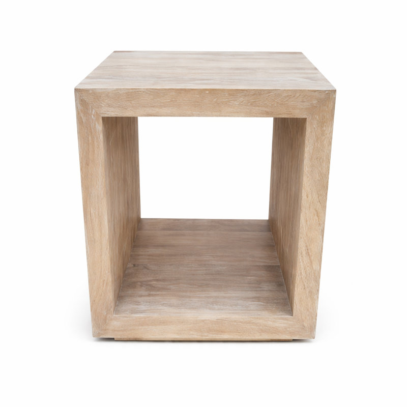 Jade Accent Table, New White Wash