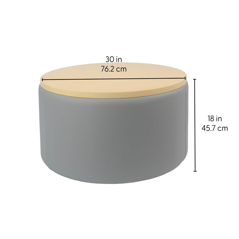 Repose-pieds rond 30 po Pro Series, Gris clair