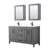 Daria 60'' Double Bathroom Vanity with Carrara Marble Top-97961481-97961484