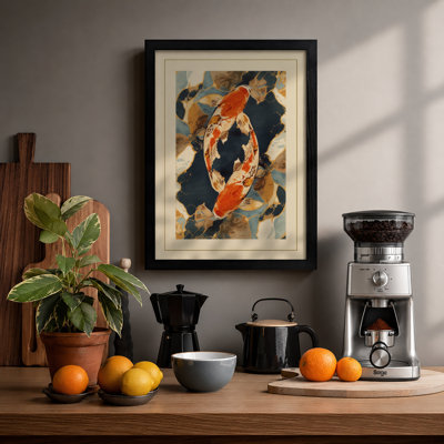 Rowers Above Graphic Art - Print