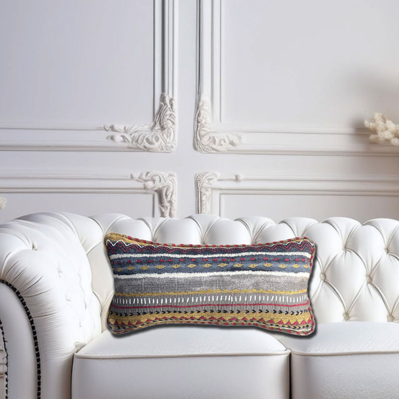 Coussin lombaire Luxury ikat, 20 po x 36 po