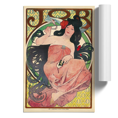 Job by Alphonse Mucha - Frameless Print