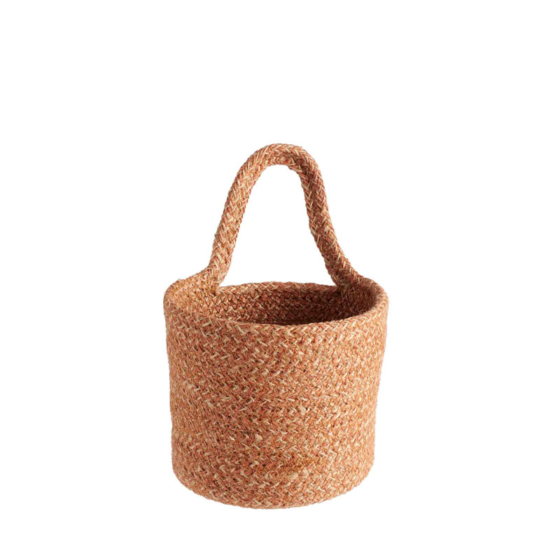 Panier en jute Berkey, H 6,3 po x l 6,3 po x P 7 po, rouille