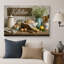 Œuvre d'art de campagne rétro vintage, pain de cuisine et citron, images de cuisine, impression sur toile encadrée-134328795-134328798