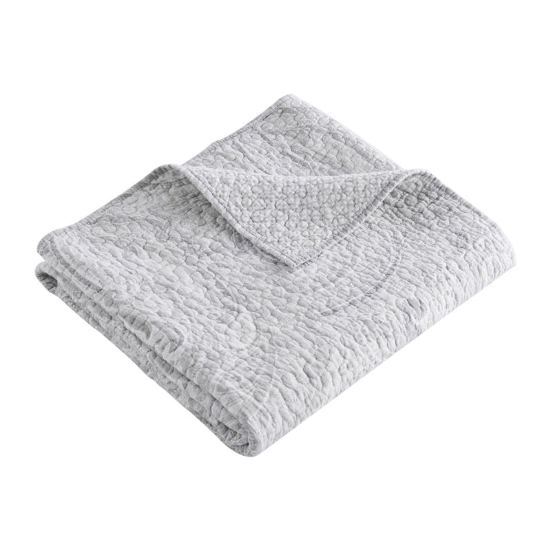Alden Grey  Quilted Throw