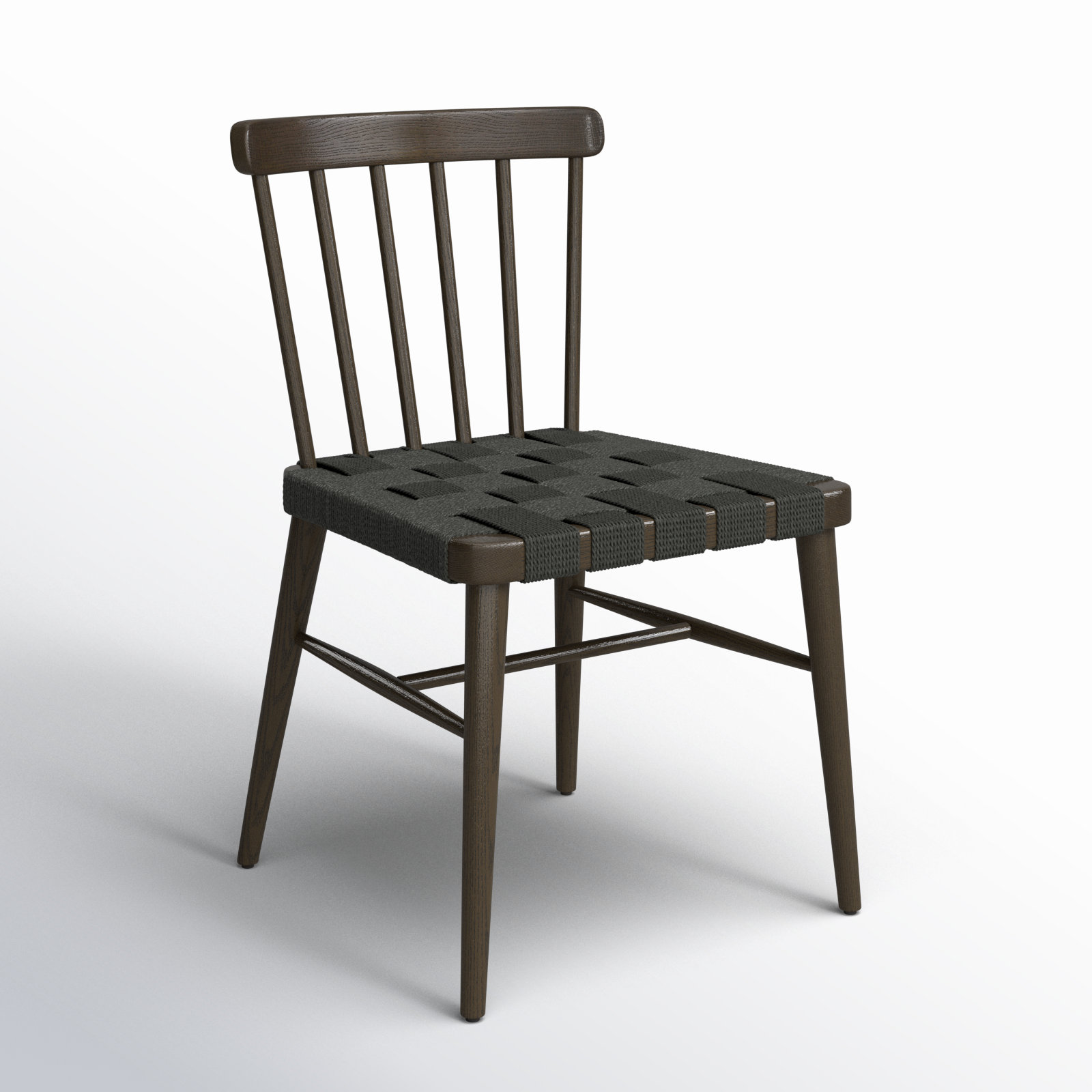 Catalonia Oak Dining Chair, Black