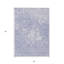 Tapis extérieur lavable abstrait ivoire et lilas 3 pi x 5 pi lavande