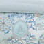 Édredon en coton bleu grand 8 pièces - réversible, style chic décontracté, motif floral non réversible, motif floral