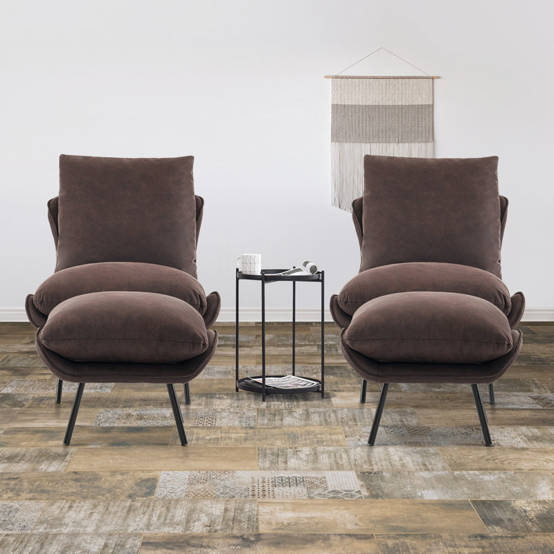 Méridienne l 28,7 po, Velours brun foncé