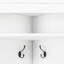 Arbre d'entrée minimaliste avec banc à chaussures et portemanteau minimaliste, solution de rangement polyvalente pour entrée, design peu encombrant, blanc-52020502