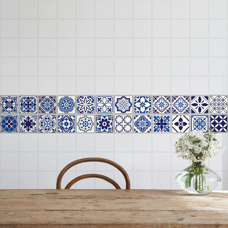 3.94'' W x 3.94'' L PVC Peel and Stick Field Tile