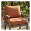 Ensemble de coussins de chaise club d'extérieur Noah - Coussins de siège et de dossier orange avec rembourrage en mousse-130189071