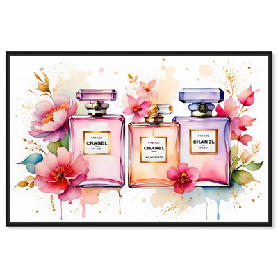 Floral Fragrance Canvas Fashion Art Prints by 