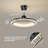 42" Led Acrylic Ceiling Fan With Light, Remote Control, Indoor For Bedroom & Living Room-644369930