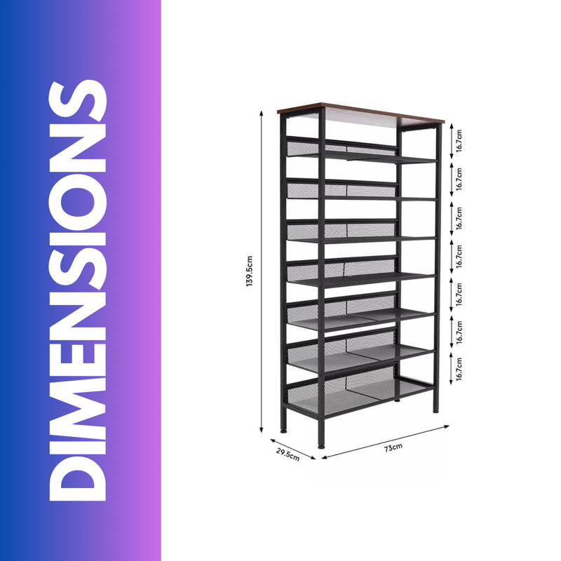 36 Pair Shoe Rack