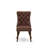 Padded Dining Room Chairs with Nailhead Trim, Button Tufted & Pull Handle Back, Burgandy Polyester Fabric Upholstered Kitchen Chairs, Solid Wood Legs, Set of 2, Espresso-224338934