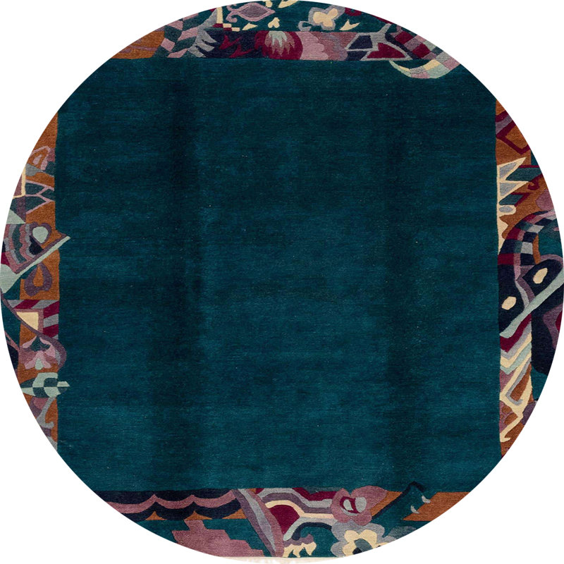 Miladinka Abstract Indoor Rug, Round 4'