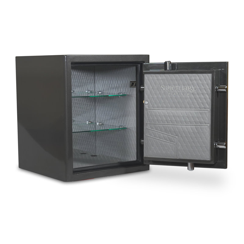 23" Black Steel Fireproof and Waterproof Digital Safe
