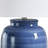 Carmeletta 25" Blue Modern Coastal Ceramic Table Lamp with White Linen shade-1948784446
