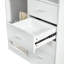 Armoire-penderie 4 tiroirs, blanc