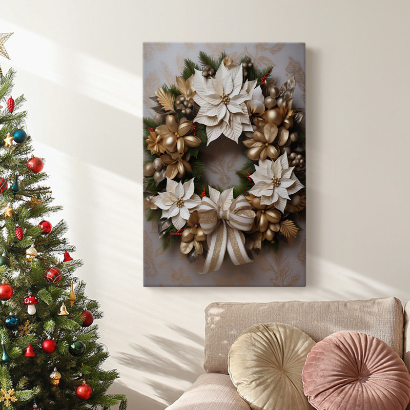 Art des Fêtes de Noël - Toile tendue avec châssis DCCIX, H 60 po x l 40 po
