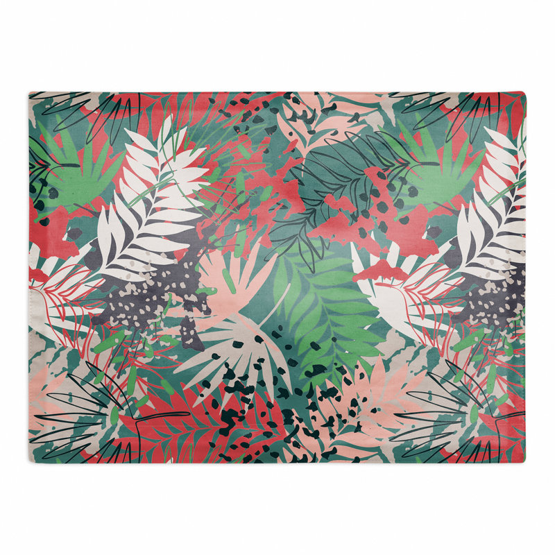 Napperon en coton 14 po Jungle