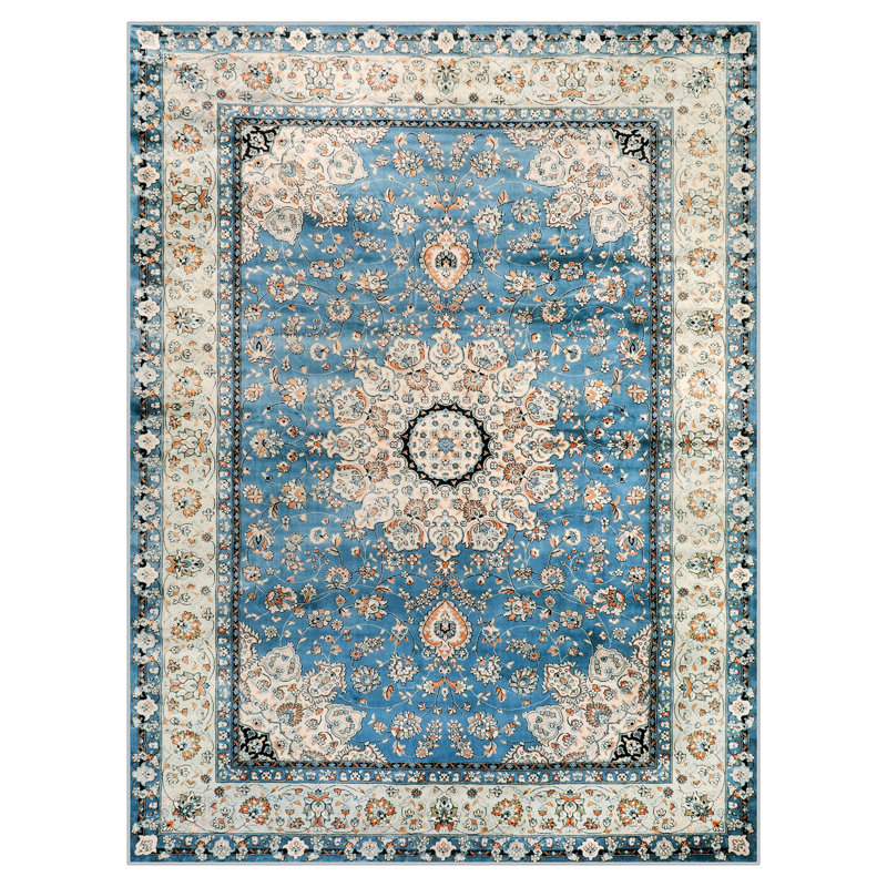 Watte Traditional Oriental Tribal Machine Washable Area Rug Perfect for Living Room, Dining Room, Bedroom Decor