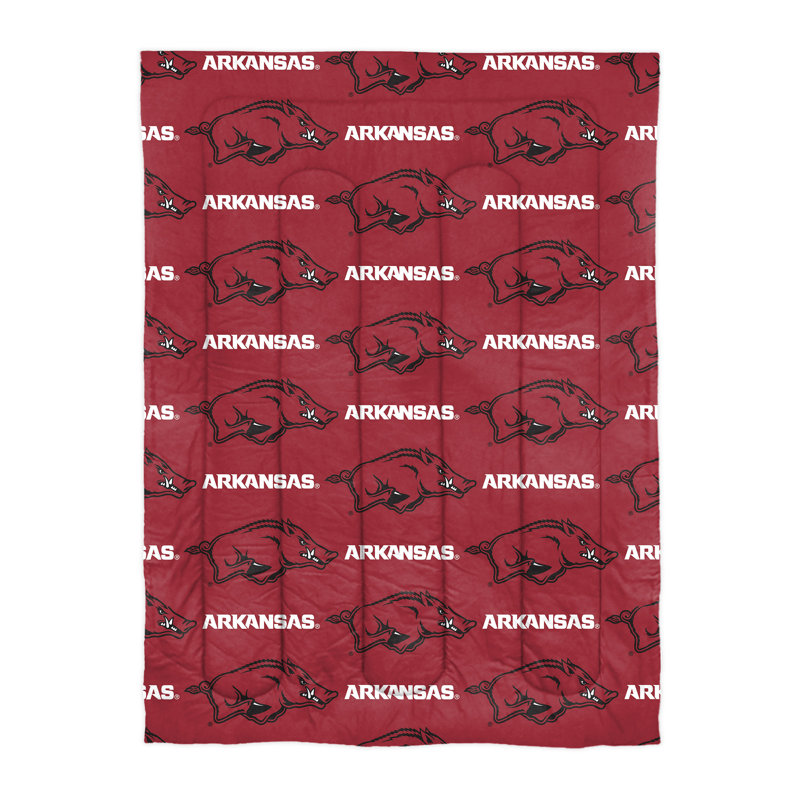 Polyester Comforter, NCAA University of Arkansas, Fayetteville