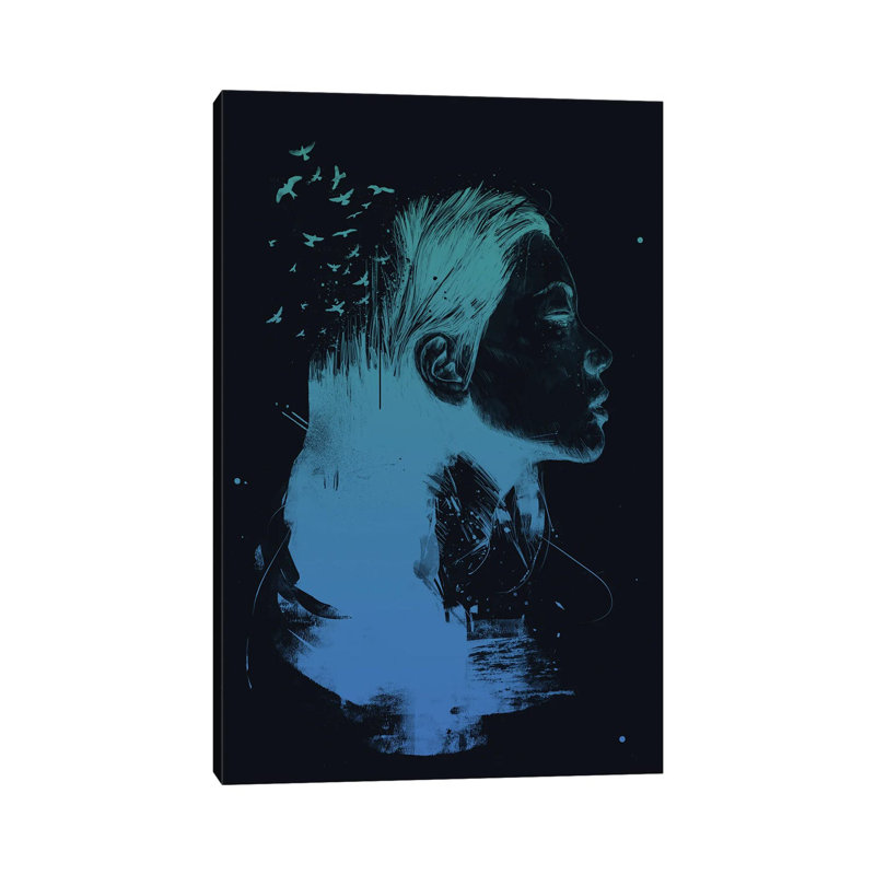Open Your Mind (Dark) by Balazs Solti - Wrapped Canvas Gallery-Wrapped Canvas Giclée, 20.32 cm H x 30.48 cm W