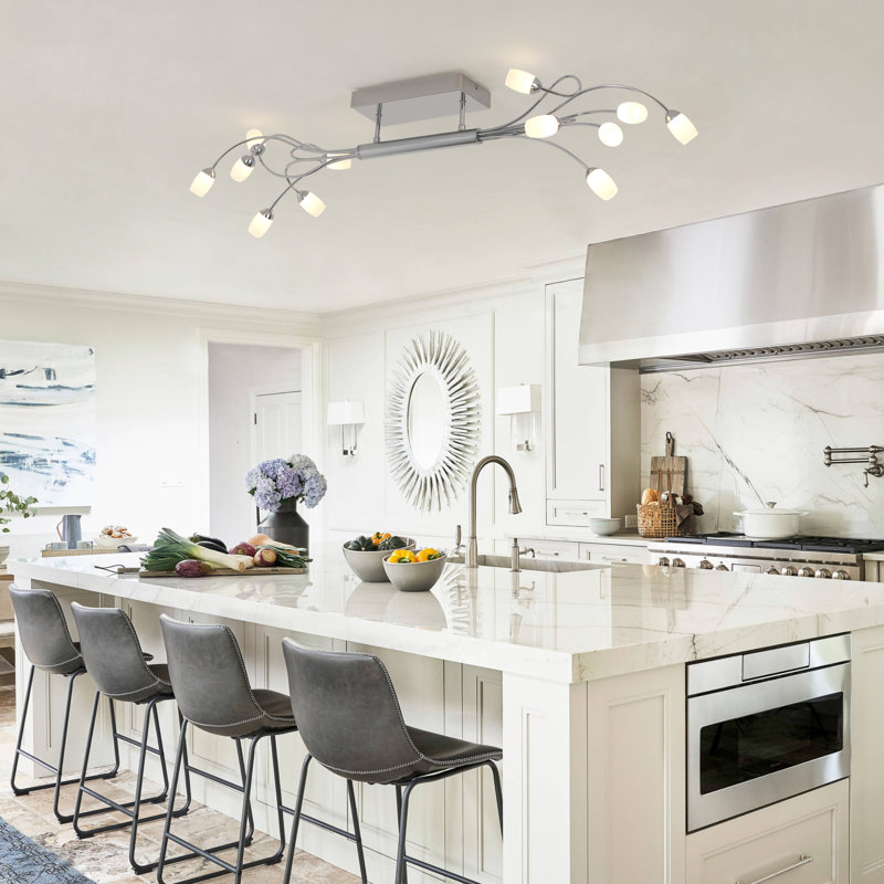 12-Light 110cm LED Integrated Flush Mount