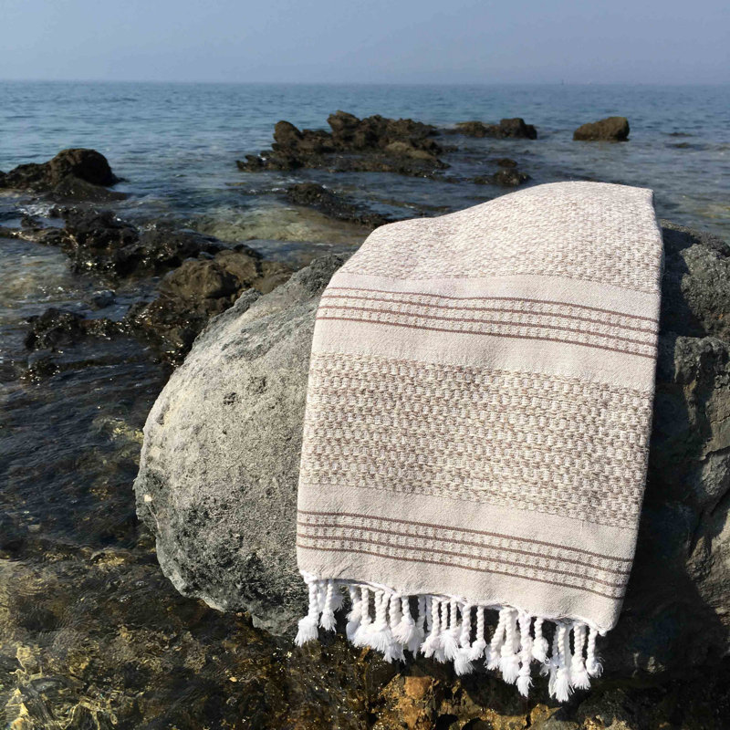 Serviette de bain 100% coton, Brun