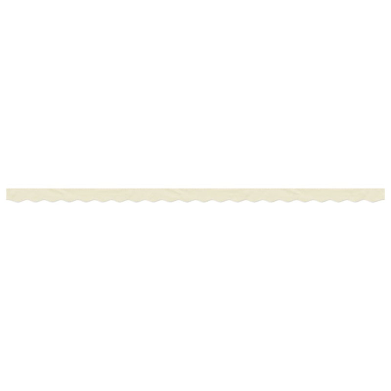 Replacement Fabric For Awning Valance, 480cm W x 20cm D, Solid Colour, Cream