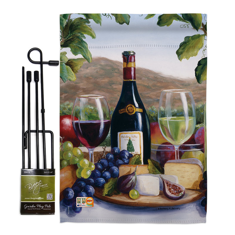 Double Sided 18.5'' H x 13'' W Polyester Flag Set