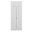 Garde-robe moderne blanc 100% mélamine, panneau de particules 35,4 po x 82,7 po x 20,5 po | Conception durable et élégante, parfaite pour les solutions de chambre à coucher et de rangement | Élégante couleur unie, organisation compacte-2083401845