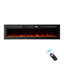 Blue Elephant 152.4cm W Black Electric Fireplace