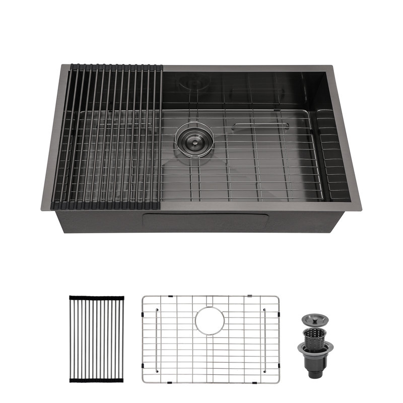 28'' L Double Bowl Stainless Steel Kitchen Sink