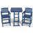  Hdpe Outdoor Patio Bar Set, Tall Adirondack Bar Chair And Table Set (3 Pcs)-114219515