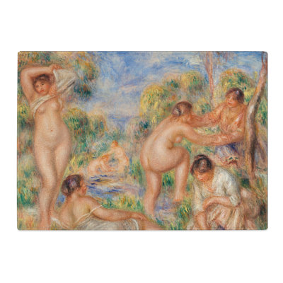 Bathing Group by Pierre-Auguste Renoir Chopping Board