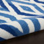 Tapis géométrique bleu / blanc-1035533045