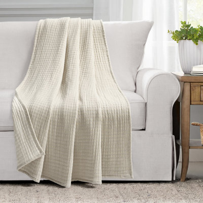 Windcrest Cotton Hand Woven Throw Blanket