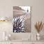 Graphic Style Red and Beige Agave Plant in Desert Mountains Canvas Wall Art-133549648