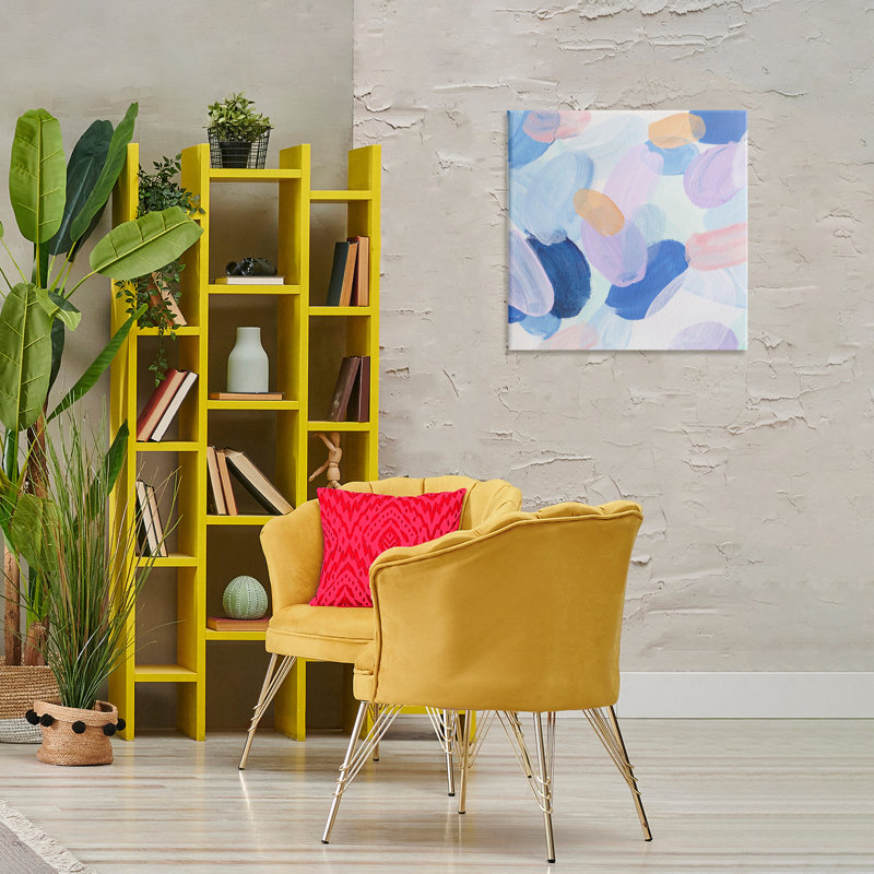«Oblong Shapes Motif Floater», art mural par Melissa Wang, H 24 po x l 24 po x P 1,5 po