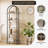 71in 5 Tier Arched Bookshelf, Freestanding Open Display Storage