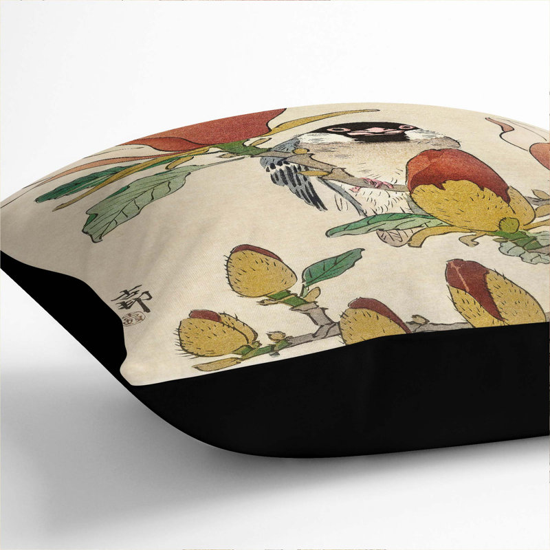 Square Throw Cushion, 55cm H x 55cm W x 20cm D, Black