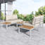 Outdoor 4 Seat Corner Sofa And Table Set With In-Built Side Tables For Modern Gardens-2079896474-2079896472