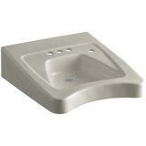 Morningside™ Ceramic 20" Wall Mount Bathroom Sink with Overflow