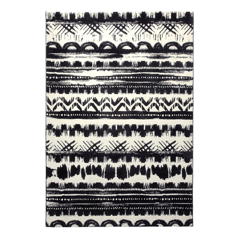 Oasis Black Rug, Rectangular 120 x 180 cm