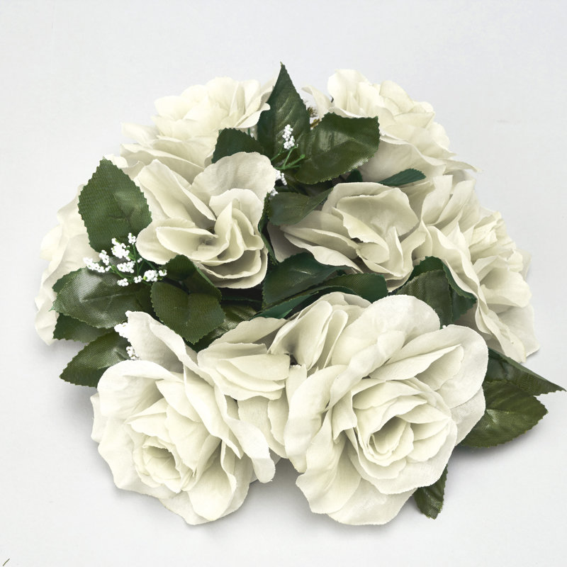 Arrangement floral fleur de roses, Ivoire