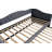 Twin Size Upholstered Daybed With Trundle And USB Charging Design, Sturdy Wood Slat Support, Wood Bed Frame,Plush Velvet Fabric